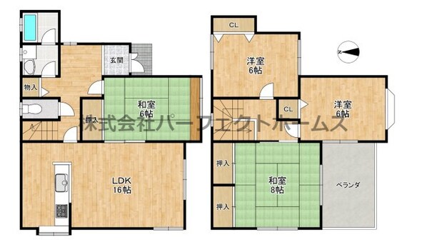 妙見坂戸建の物件間取画像